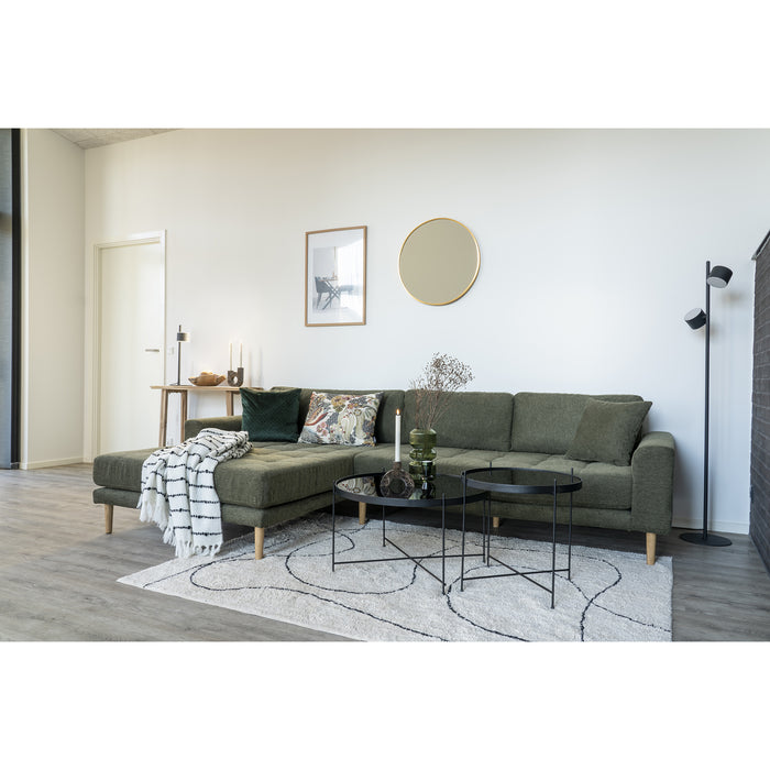 Tampa Vloerkleed- in natuurlijk katoen met print -160x230 cm