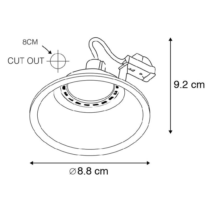 QAZQA Set van 3 moderne inbouwspots wit - Dept