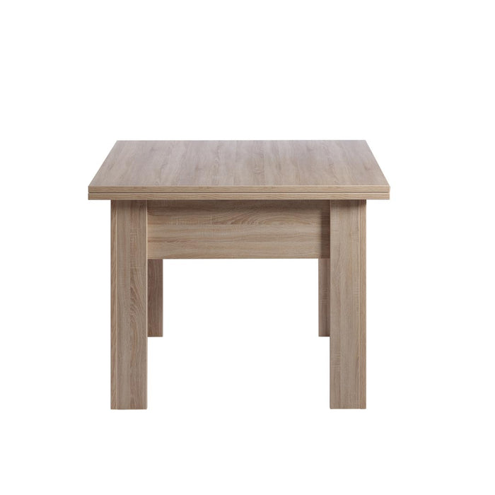 Hioshop Flipp salontafel, en eettafel eik licht decor.