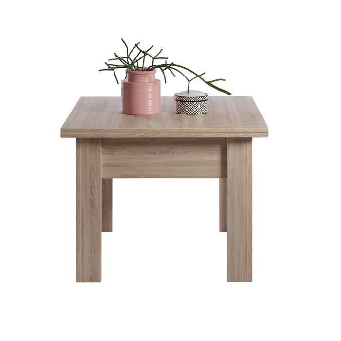 Hioshop Flipp salontafel, en eettafel eik licht decor.