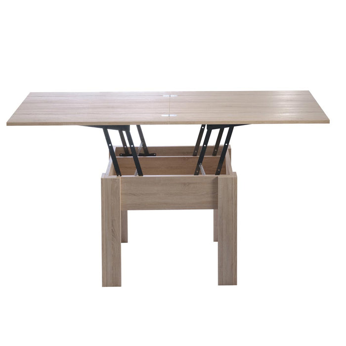 Hioshop Flipp salontafel, en eettafel eik licht decor.