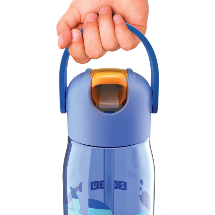 Zoku Drinkbeker Kids Flip met Rietje 415 ml Shark