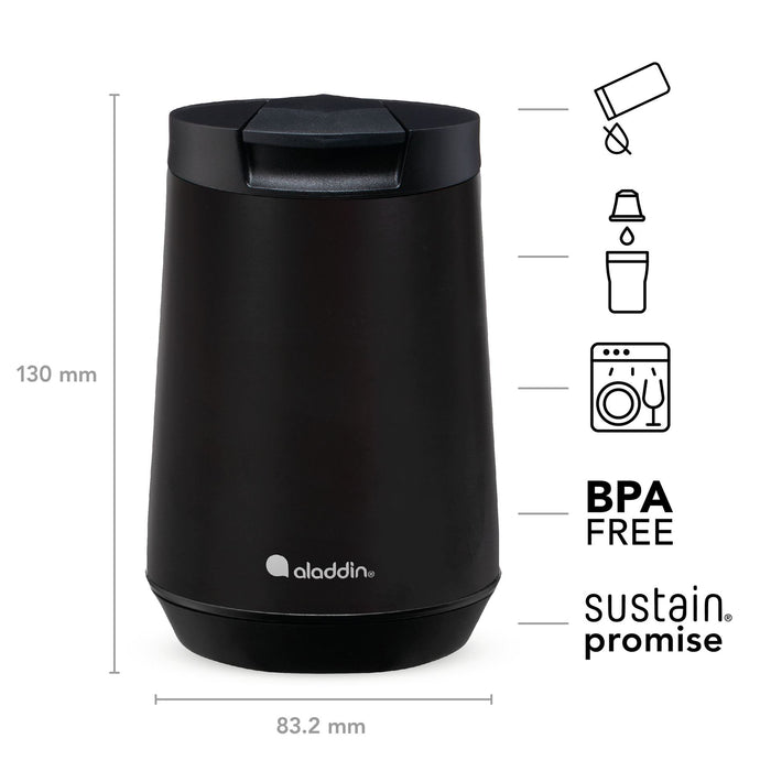Aladdin Espresso Thermosbeker 250 ml Satin Black