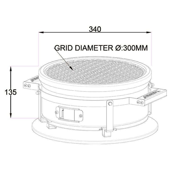Yakiniku - Shichirin Tafelgrill Rond