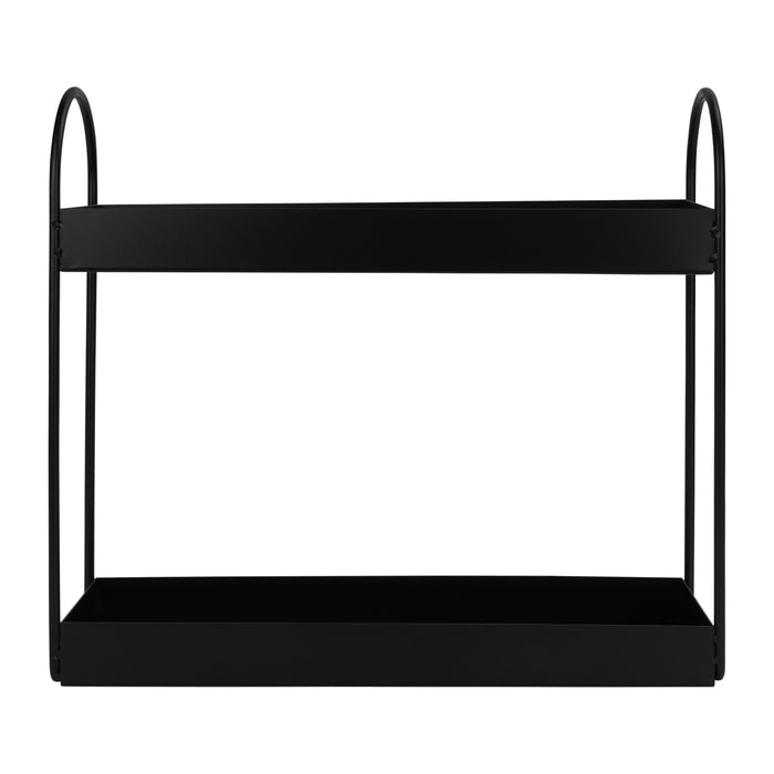 QUVIO Kruidenrek - 2 Laags - Metaal - Zwart