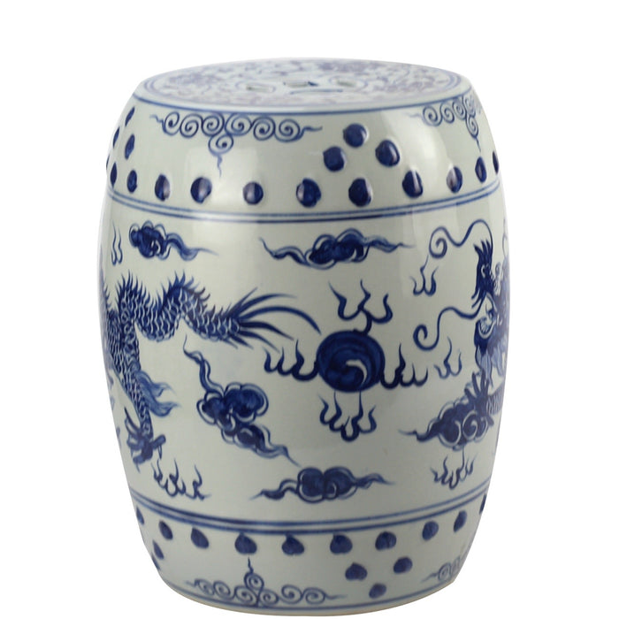 Fine Asianliving Keramische Kruk Keramiek Stoel