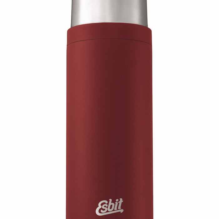 Esbit Sculptor Thermosfles - 1L - Bordeaux Rood - RVS - 2 Bekers