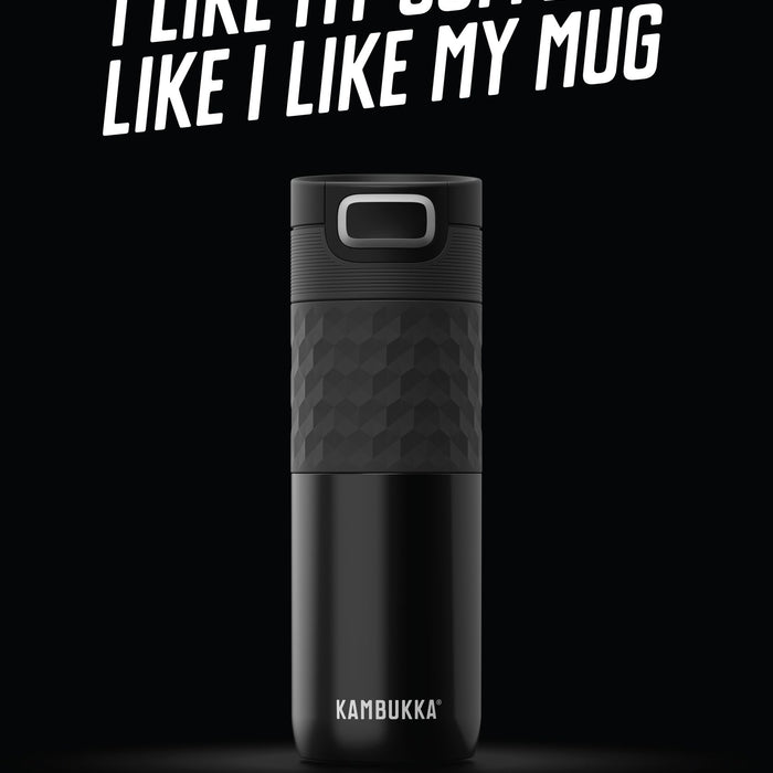 Kambukka - Etna Thermosbeker 500 ml Grip Black Steel