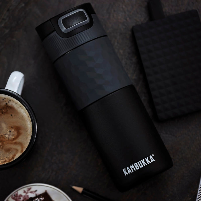 Kambukka - Etna Thermosbeker 500 ml Grip Black Steel