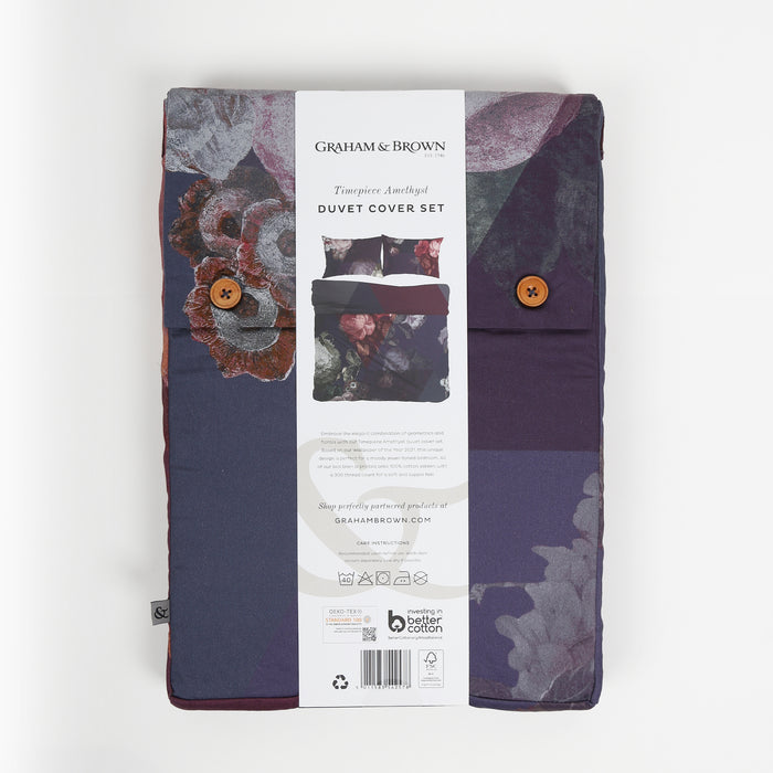 Graham & Brown Dekbedovertrek 220x230 - Timepiece Amethyst