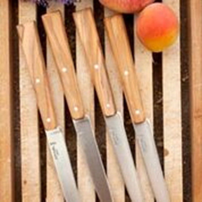 Opinel N°125 Bon Appétit Sud Tafelmessenset - 4-delig - Olijfhout