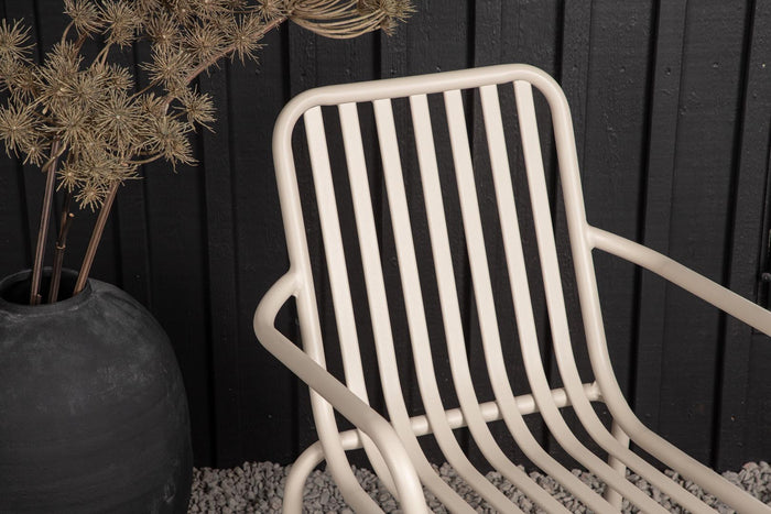 Hioshop Peking tuinstoel stapelbaar beige.