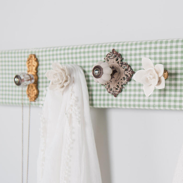 Clayre & Eef Deurknop Bloem Ø 5.5 cm Beige Keramiek