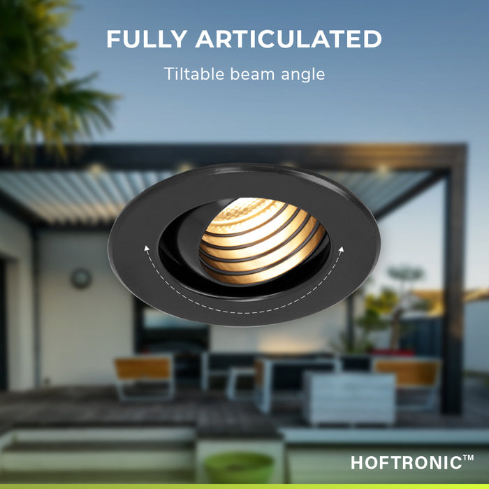 HOFTRONIC 8x - Mini LED spotjes 12V IP44 Dimbaar via