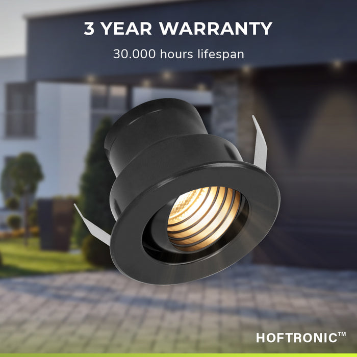 HOFTRONIC 8x - Mini LED spotjes 12V IP44 Dimbaar via