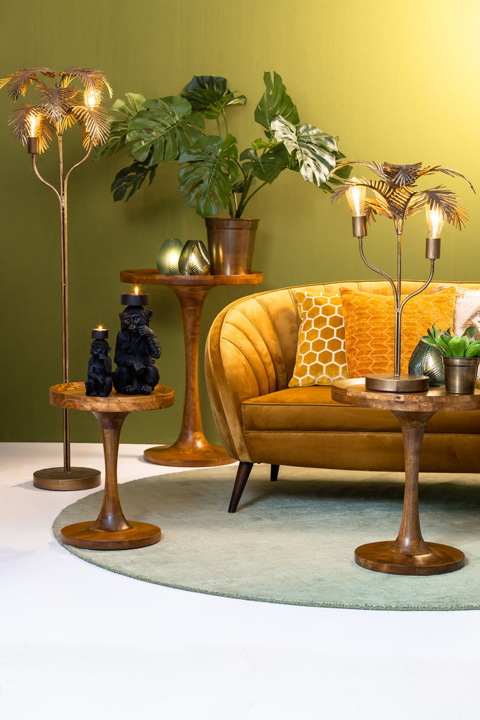 Light & Living Bijzettafel Joekon - Hout - Ø40cm