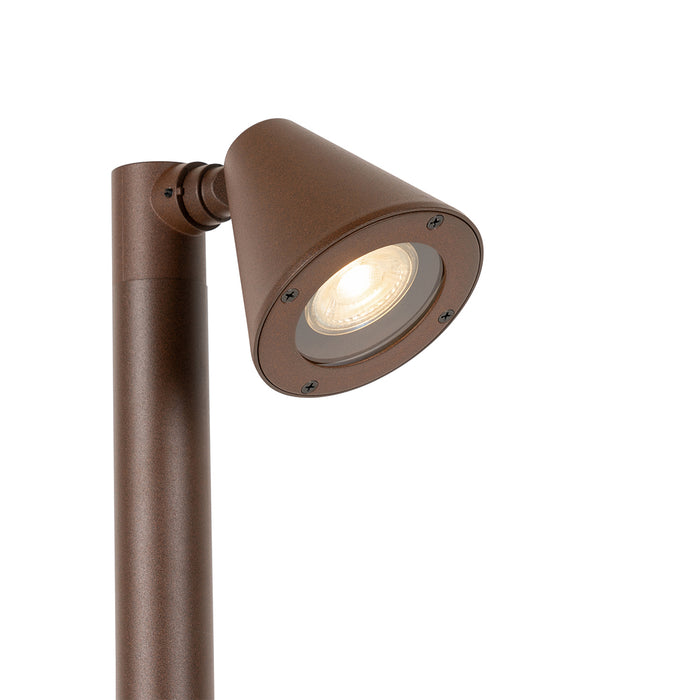 QAZQA Modern buiten paaltje roestbruin 100 cm IP44 verstelbaar -