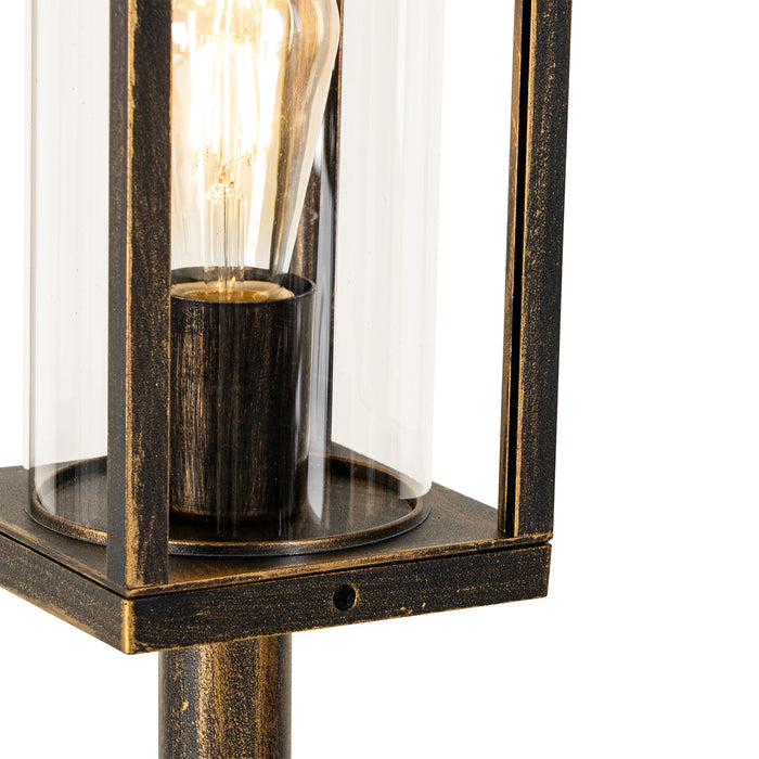 QAZQA Vintage staande buitenlamp antiek goud 100 cm IP44 - Charlois