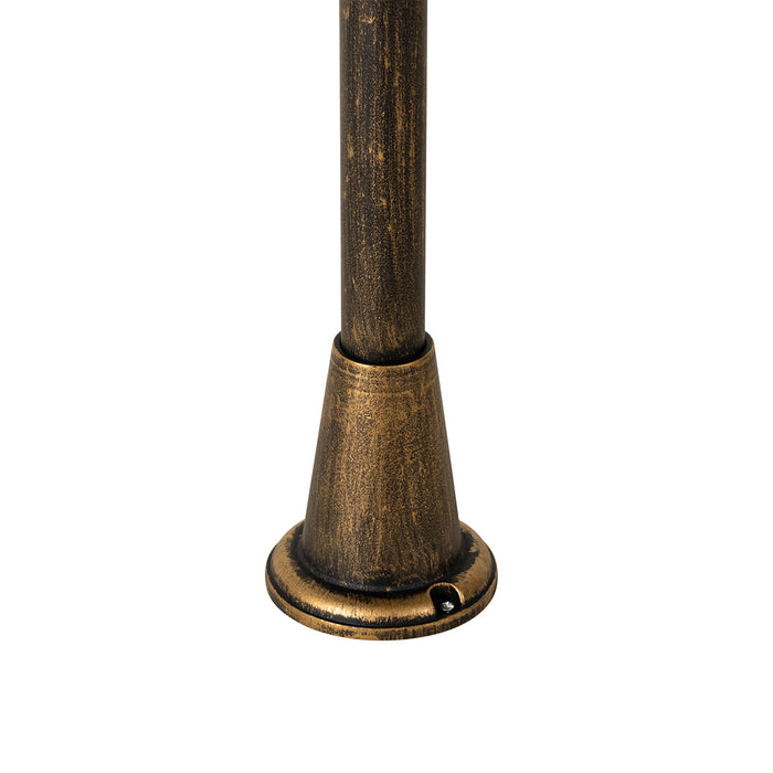 QAZQA Vintage staande buitenlamp antiek goud 100 cm IP44 - Charlois