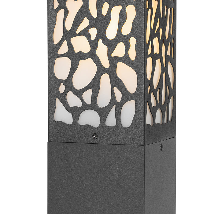 QAZQA Modern buiten paaltje zwart 60 cm IP44 - Nicole