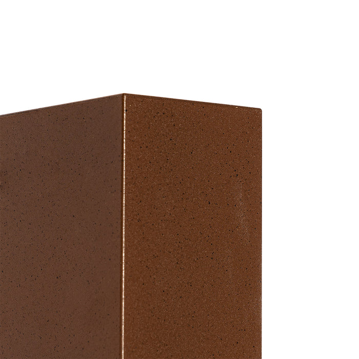 QAZQA Moderne buiten wandlamp roestbruin kunststof 2-lichts - Baleno