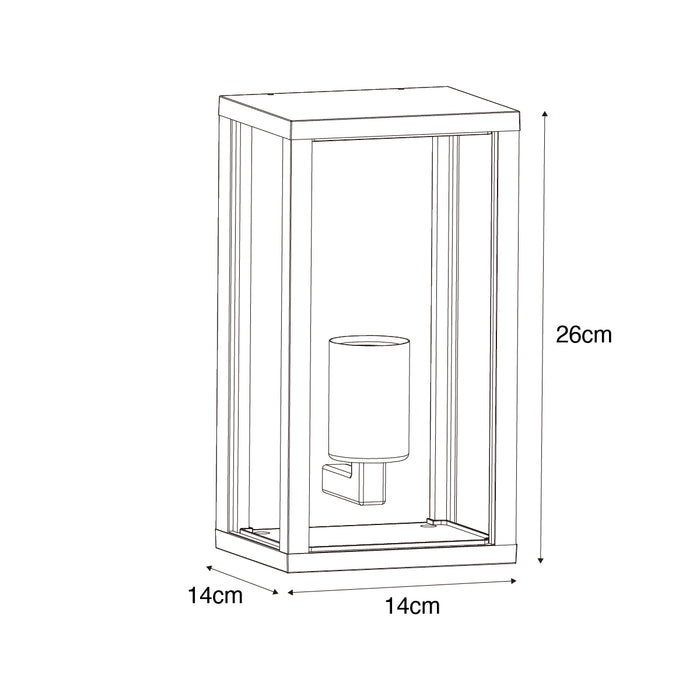 QAZQA Vintage wandlamp antiek goud 26 cm IP44 - Charlois