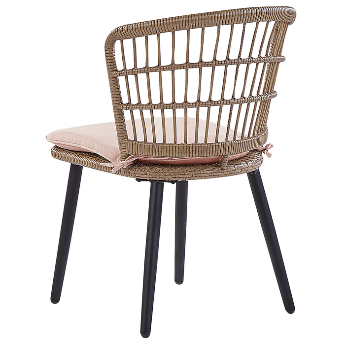 Beliani - ALIANO - Tuinset 6 personen - Natuurlijk - PE rotan