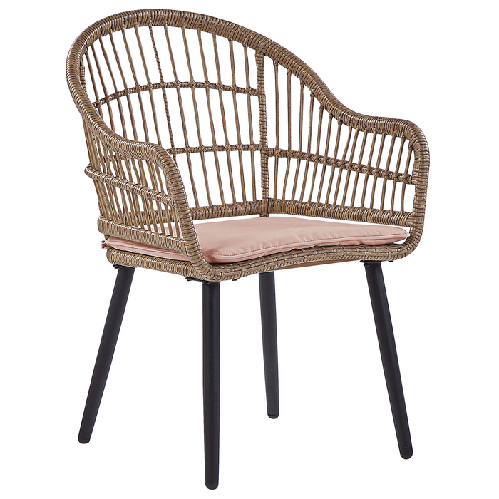 Beliani - ALIANO - Tuinset 6 personen - Natuurlijk - PE rotan