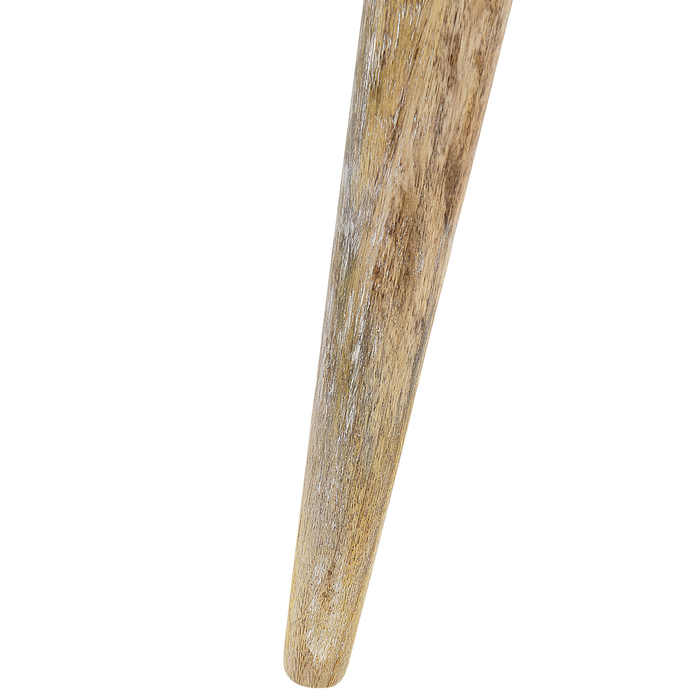 Beliani - HURSI - Bijzettafel set - Lichte houtkleur - Mangohout