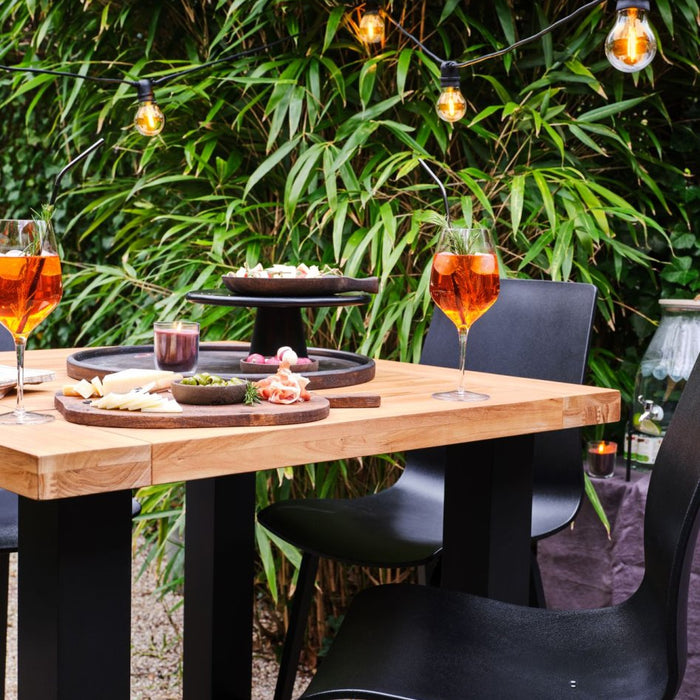 Hartman Sophie Yasmani Bartafel 100 Cm Naturel Teak - Zwart H-Frame