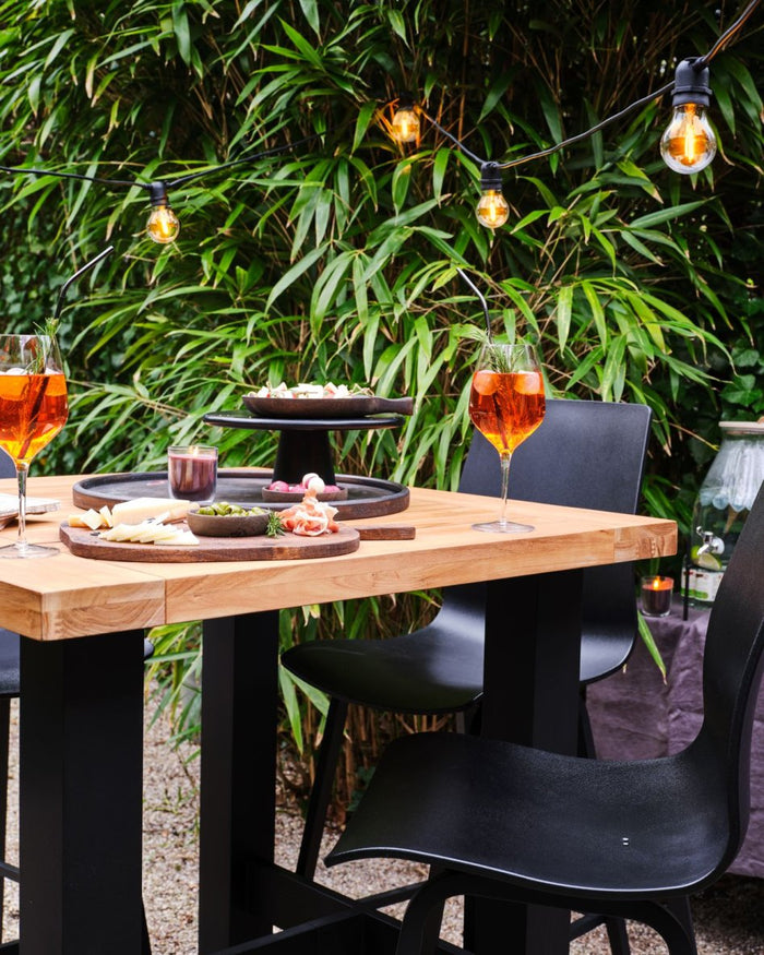 Hartman Sophie Yasmani Bartafel 100 Cm Naturel Teak - Zwart H-Frame