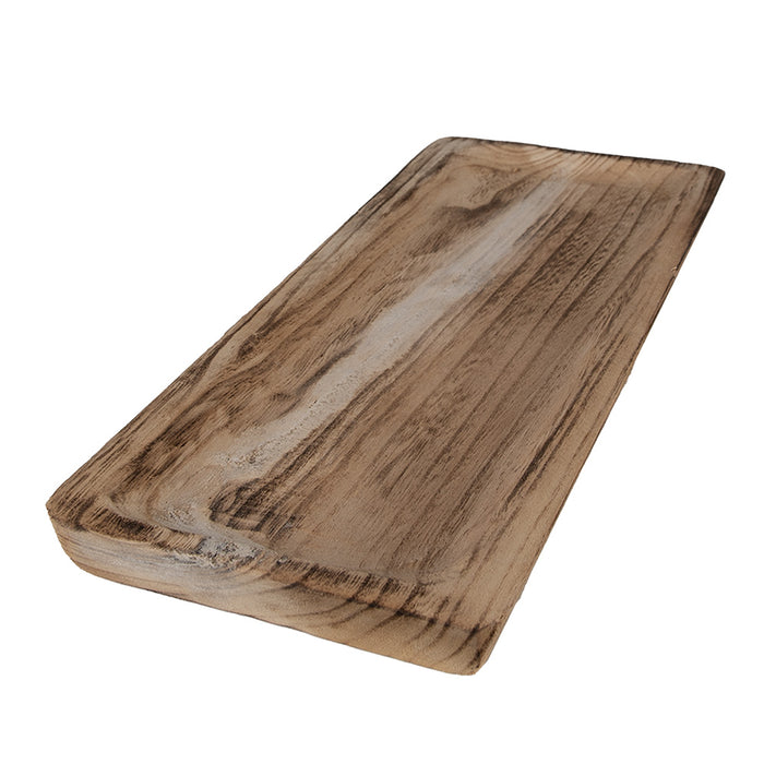 Clayre & Eef Decoratie schaal 40x17x3 cm Bruin Hout Rechthoek