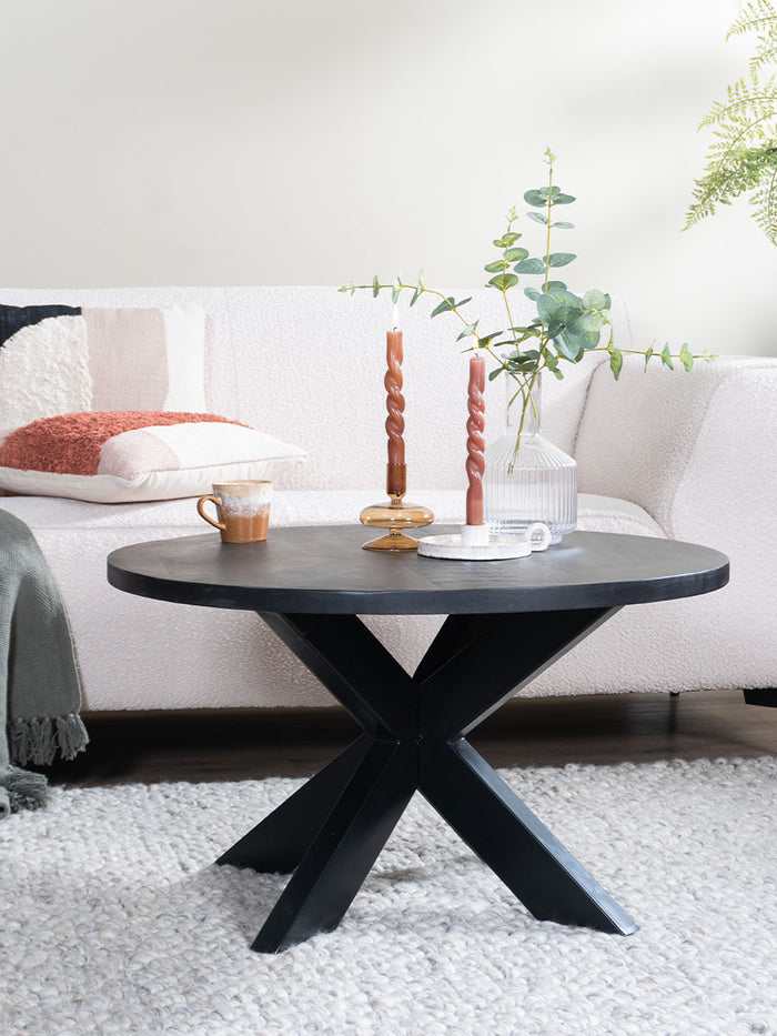 Home67 - Salontafel Bob - Zwart Mangohout
