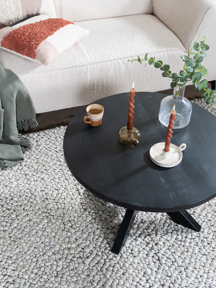 Home67 - Salontafel Bob - Zwart Mangohout