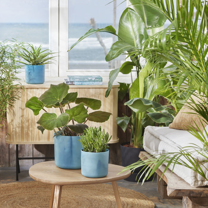 elho The Ocean Bloempot Round Ø 18 cm - Blauw