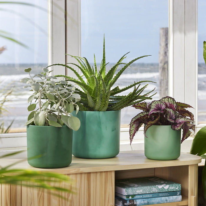 elho The Ocean Bloempot Round Ø 14 cm - Groen