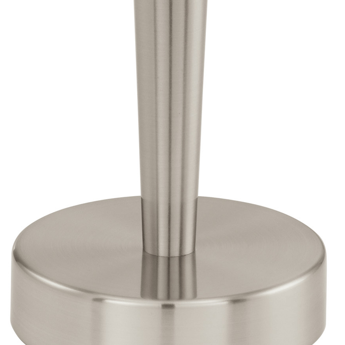 EGLO Solo - Tafellamp - 1 Lichts - Ø26,5cm - Nikkel-Mat - Wit