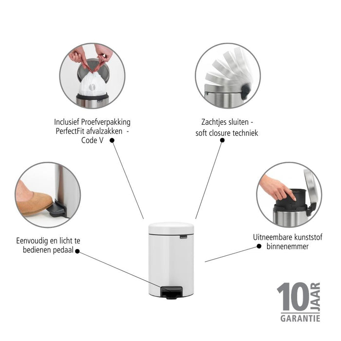 Brabantia NewIcon Pedaalemmer 3 Liter