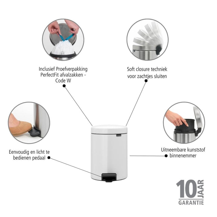 Brabantia NewIcon Pedaalemmer 5 Liter