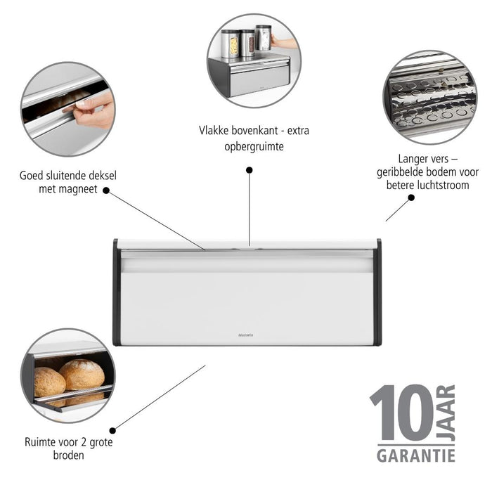 Brabantia Broodtrommel met Klepdeksel