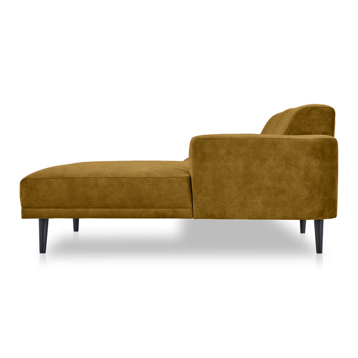 by fonQ Flair Hoekbank met Chaise Longue Rechts - Mosgroen