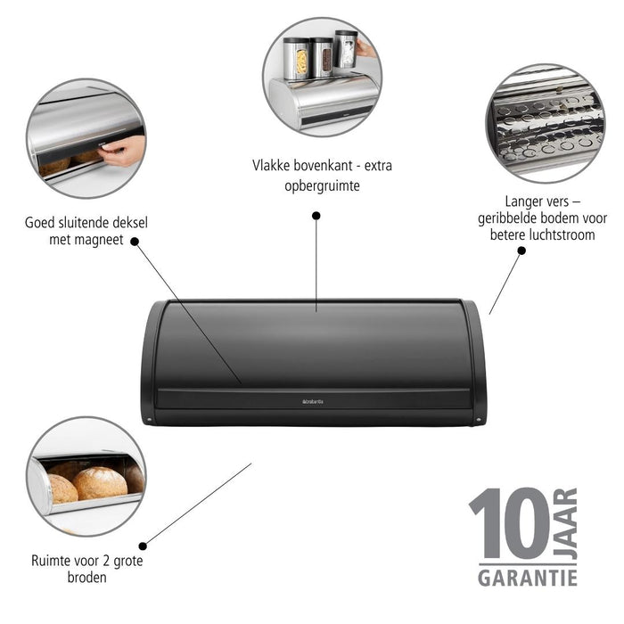 Brabantia Broodtrommel met schuifdeksel