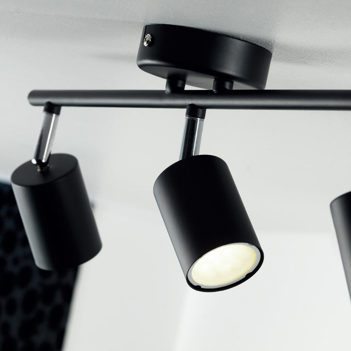 Nordlux Explore 3 Plafondlamp - Zwart