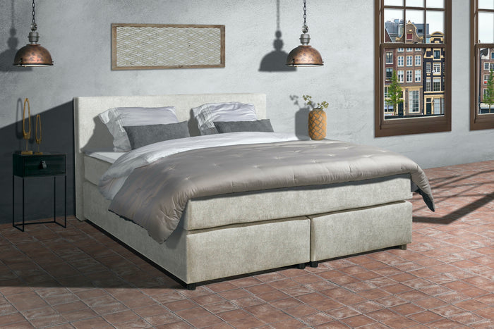 Mörgenn Boxspring Marseille - Pocketvering - Beige - 180x200
