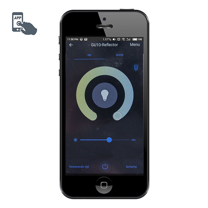 QAZQA Set van 10 smart inbouwspots wit kantelbaar incl. Wifi GU10 -