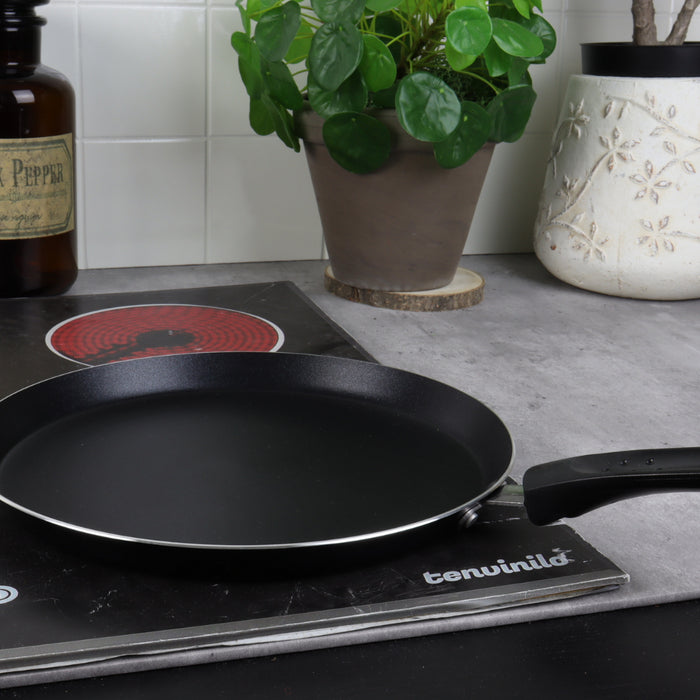 OTIX Koekenpan Pannenkoekenpan Inductie 26.5cm RVS Zwart Pannen