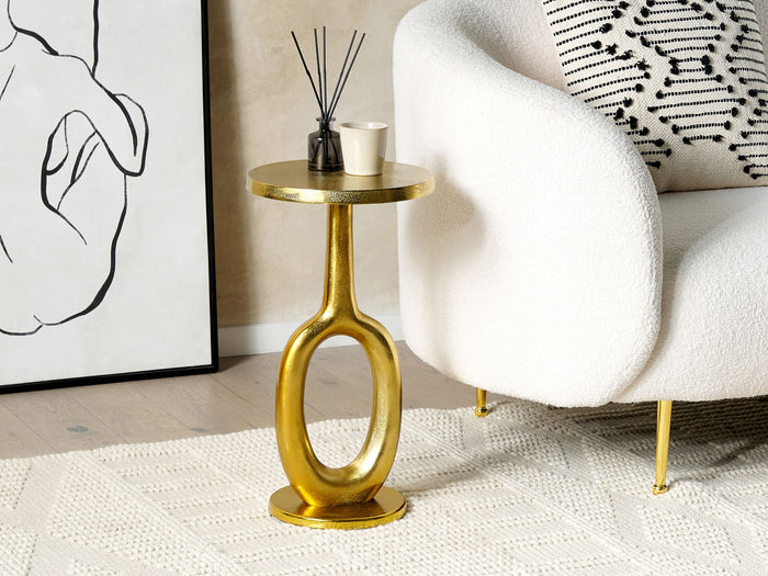 Beliani - APITI - Bijzettafel - Goud - Aluminium