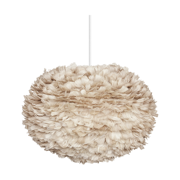 Umage Eos Large hanglamp light brown - met koordset wit - Ø 65 cm