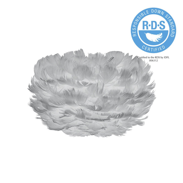 Umage Eos Micro hanglamp light grey - met koordset wit - Ø 22 cm