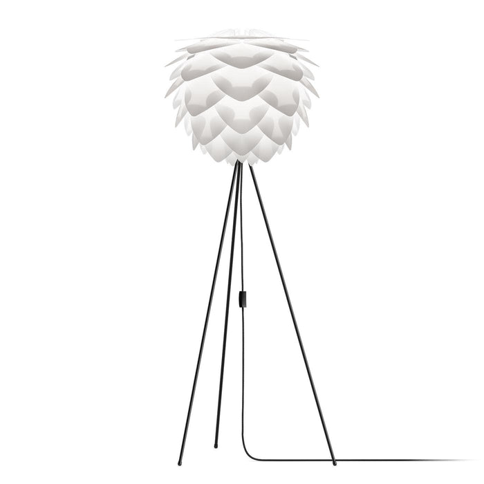Umage Silvia Medium vloerlamp white - met tripod zwart - Ø 50 cm